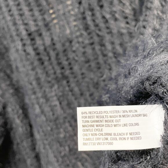 Universal Thread Women's Crewneck Openwork Pullover Sweater Black Size Small - Picture 5 of 6